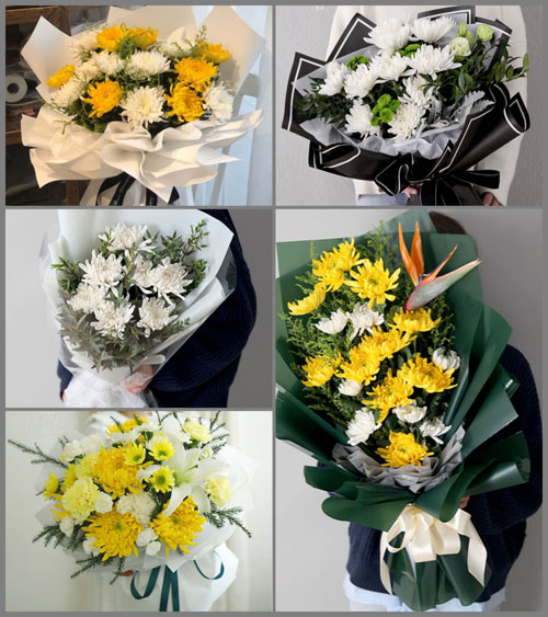 山东青岛平度市同和街道西华里村白事花束代送